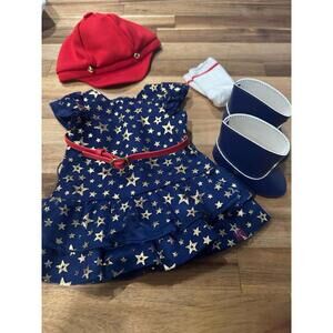 American Girl Truly Me Team AG Navy Dress Set July 4th Included A380